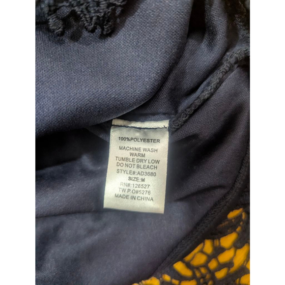 Harper Navy Lace Bodycon Open Back Cocktail Dress Medium - Picture 10 of 12